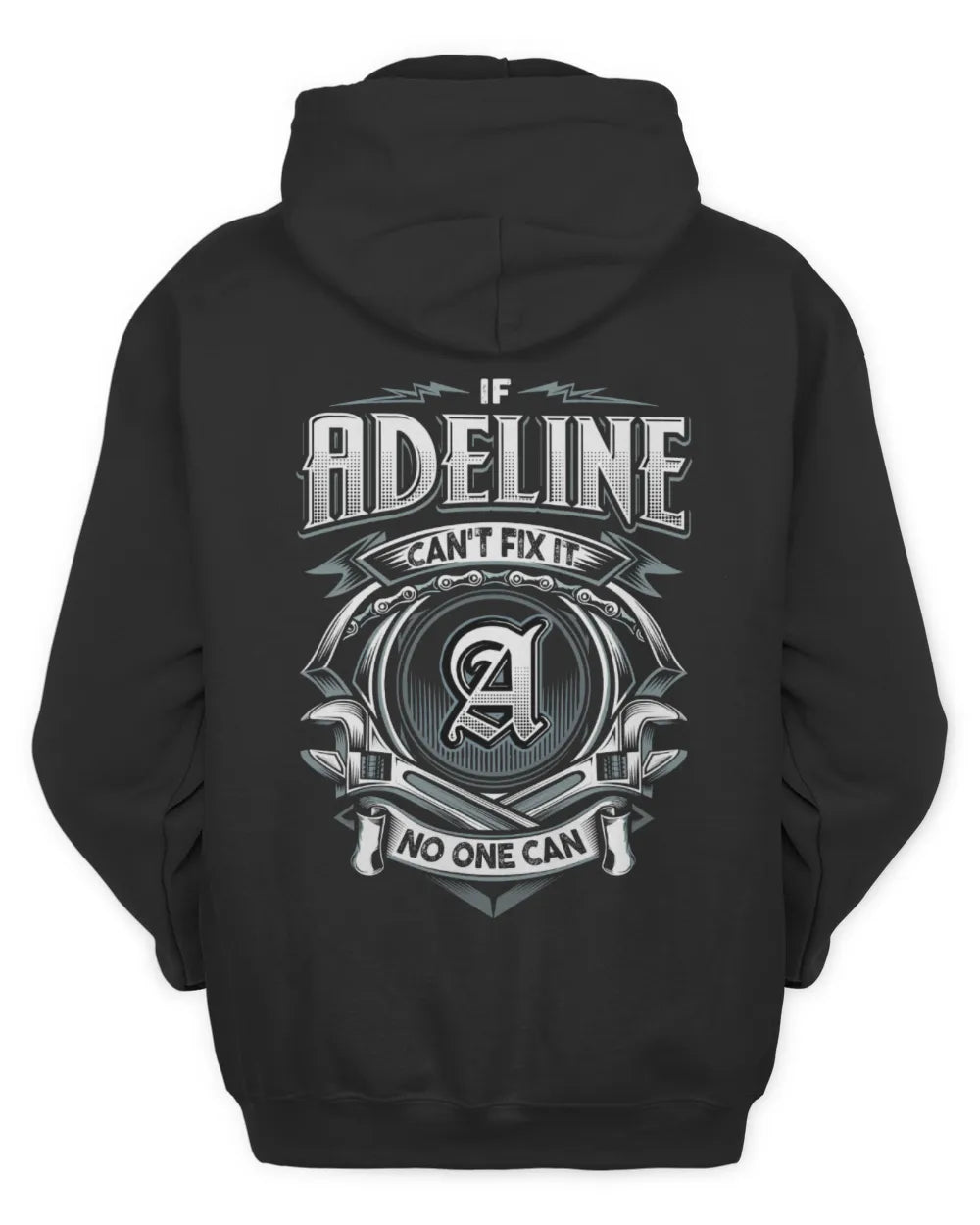ADELINE AP81-K4-626 - Personalized Ahmed Quote Apparel “If Ahmed Can't Fix It, No One Can” - Unisex Hoodie - Black