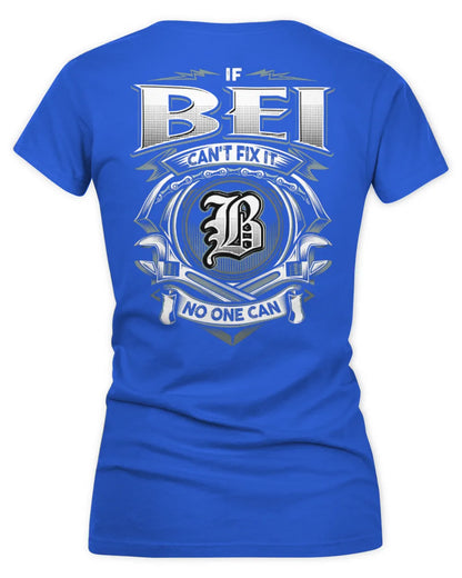 BEI AP81-K4-626 - Personalized Ahmed Quote Apparel “If Ahmed Can't Fix It, No One Can” - Women's V-Neck T-Shirt - Royal