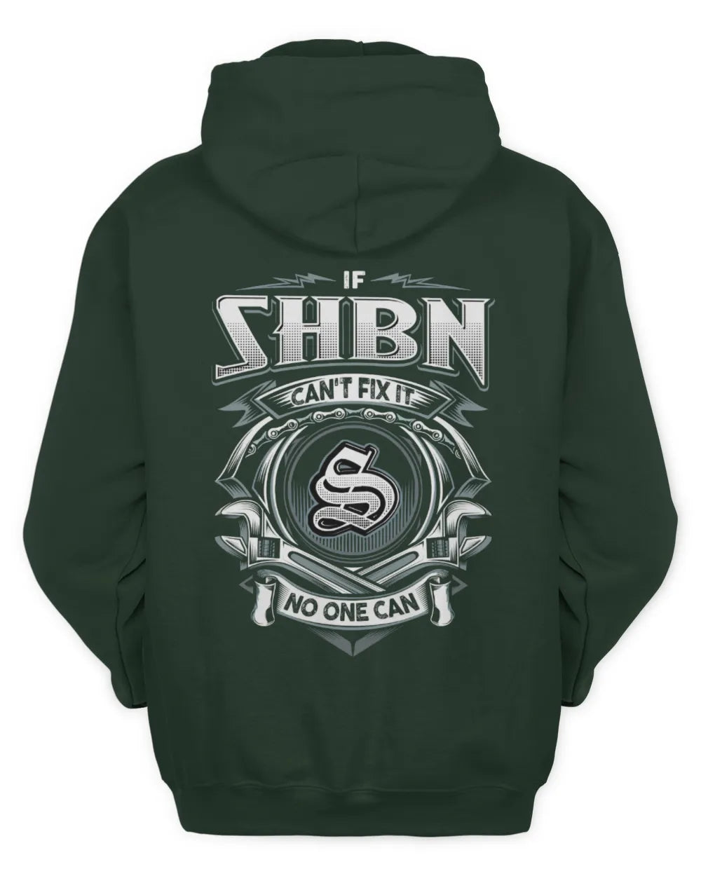 SHBN AP81-K4-626 - Personalized Ahmed Quote Apparel “If Ahmed Can't Fix It, No One Can” - Unisex Hoodie - Forest Green