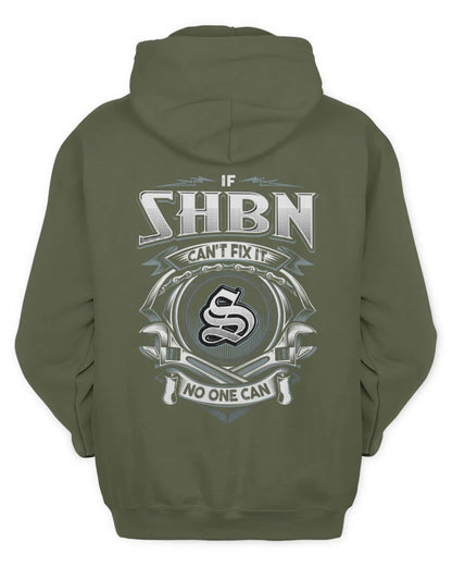 SHBN AP81-K4-626 - Personalized Ahmed Quote Apparel “If Ahmed Can't Fix It, No One Can” - Unisex Hoodie - Military Green