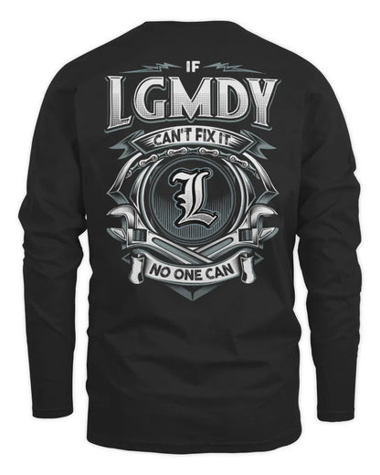 LGMDY AP81-K4-626 - Personalized Ahmed Quote Apparel “If Ahmed Can't Fix It, No One Can” - Men's Long Sleeved T-Shirt - Black
