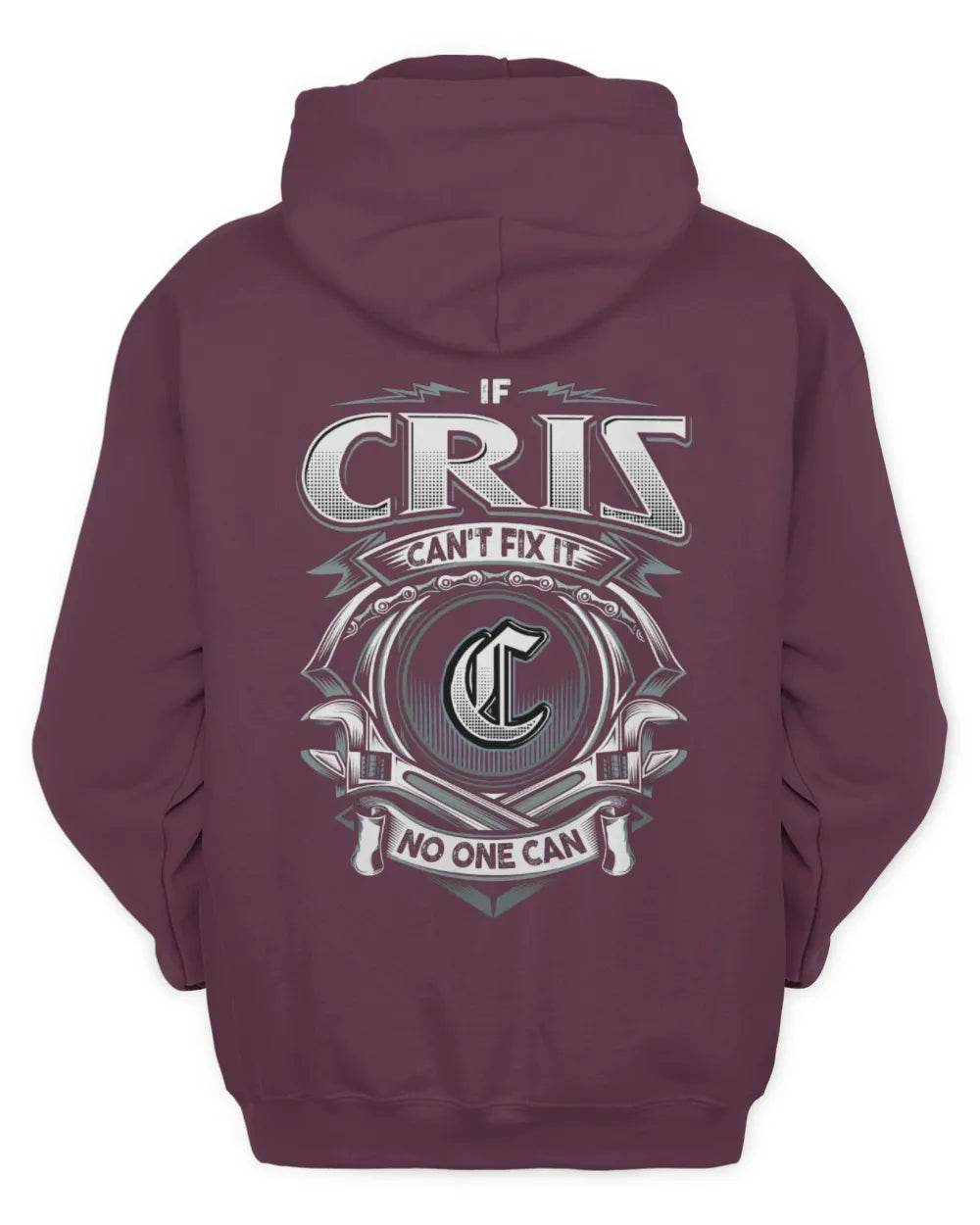CRIS AP81-K4-626 - Personalized Ahmed Quote Apparel “If Ahmed Can't Fix It, No One Can” - Unisex Hoodie - Maroon