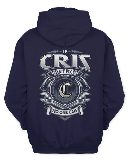 CRIS AP81-K4-626 - Personalized Ahmed Quote Apparel “If Ahmed Can't Fix It, No One Can” - Unisex Hoodie - Navy