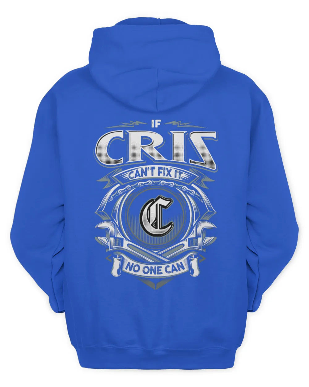 CRIS AP81-K4-626 - Personalized Ahmed Quote Apparel “If Ahmed Can't Fix It, No One Can” - Unisex Hoodie - Royal
