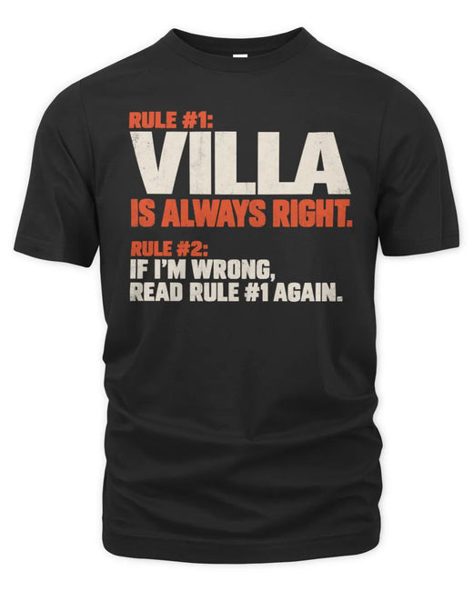 VILLA NP1-H006 - Always Right Personalized Name T-Shirt – Funny Custom Name Shirt