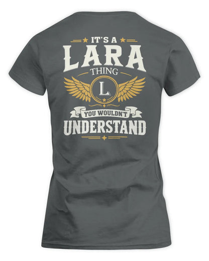 LARA KT06-M008 It’s a [NAME] Thing – You Wouldn’t Understand | Personalized Vintage T-Shirt - Women's Standard T-Shirt - Charcoal