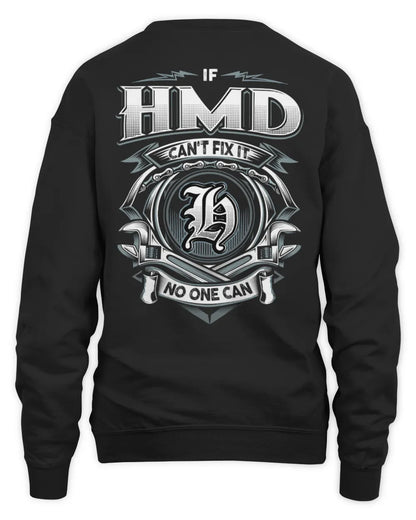 HMD AP81-K4-626 - Personalized Ahmed Quote Apparel “If Ahmed Can't Fix It, No One Can” - Unisex Sweatshirt - Black