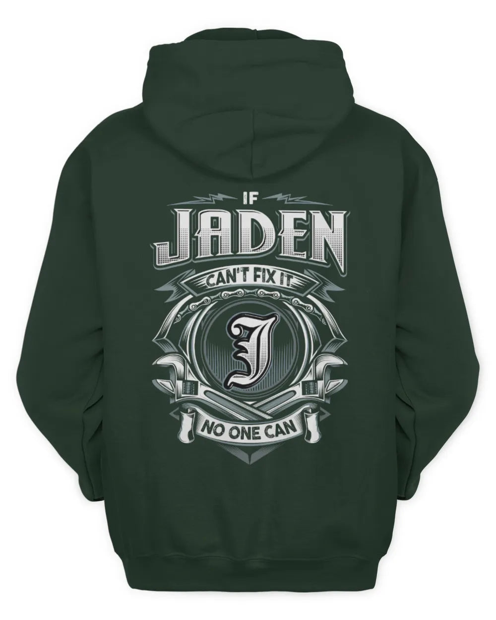 JADEN AP81-K4-626 - Personalized Ahmed Quote Apparel “If Ahmed Can't Fix It, No One Can” - Unisex Hoodie - Forest Green