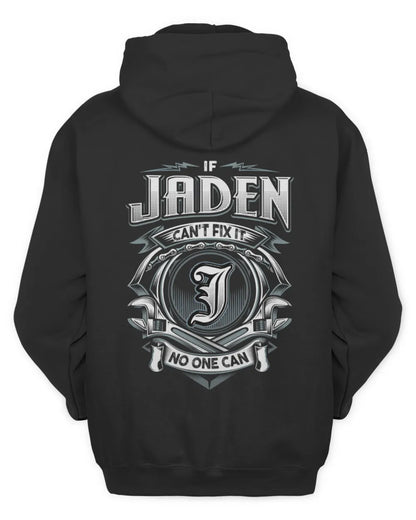 JADEN AP81-K4-626 - Personalized Ahmed Quote Apparel “If Ahmed Can't Fix It, No One Can” - Unisex Hoodie - Black