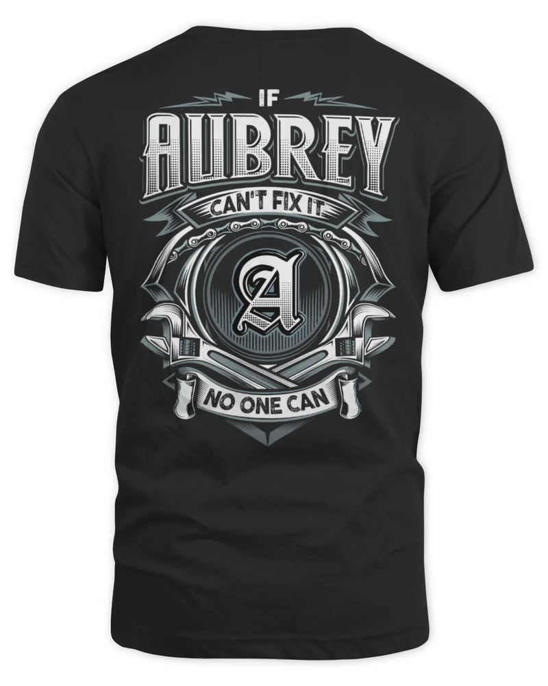 AUBREY AP81-K4-626 - Personalized Ahmed Quote Apparel “If Ahmed Can't Fix It, No One Can” - Unisex Standard T-Shirt - Black