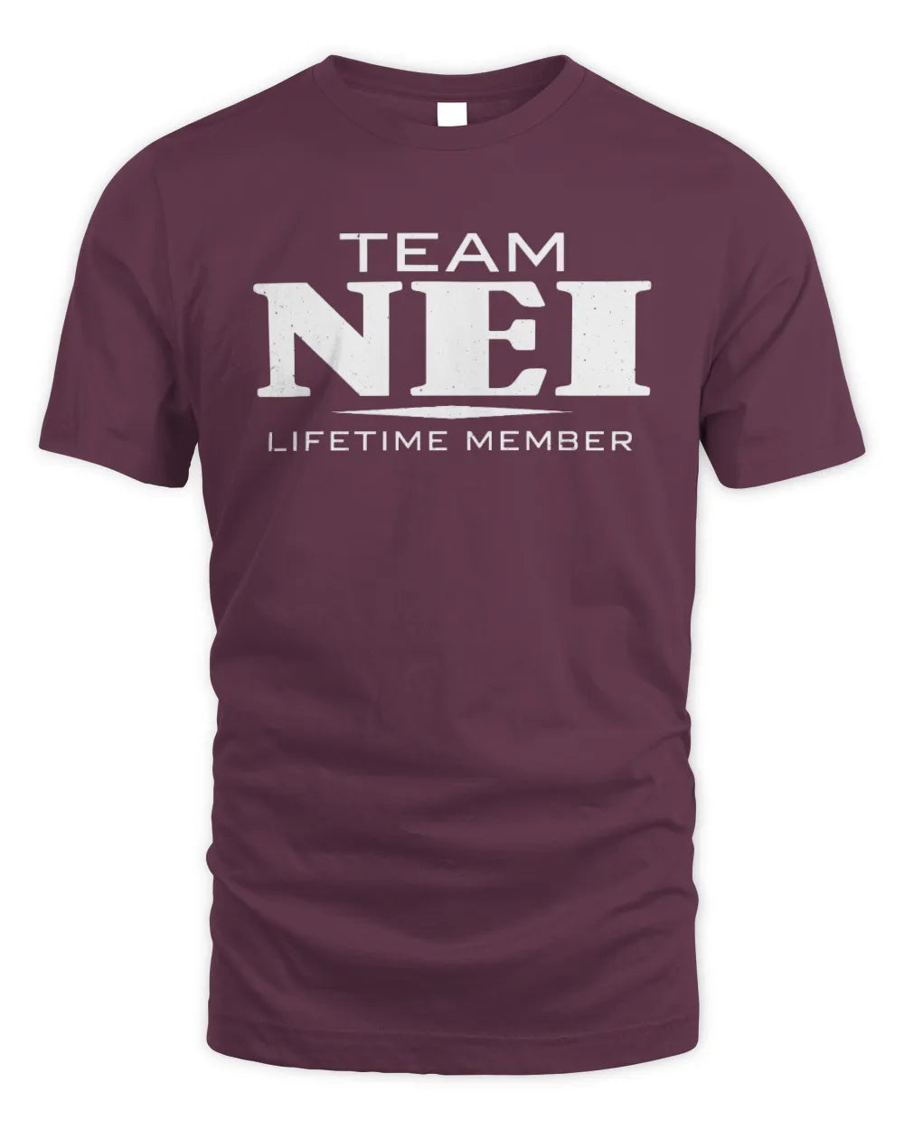 NEI BL62-K4-128 - Personalized “Team NAME Lifetime Member” - Unisex Standard T-Shirt - Maroon
