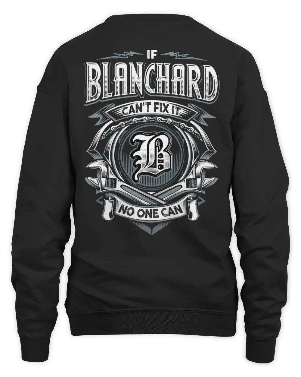 BLANCHARD AP81-K4-626 - Personalized Ahmed Quote Apparel “If Ahmed Can't Fix It, No One Can” - Unisex Sweatshirt - Black