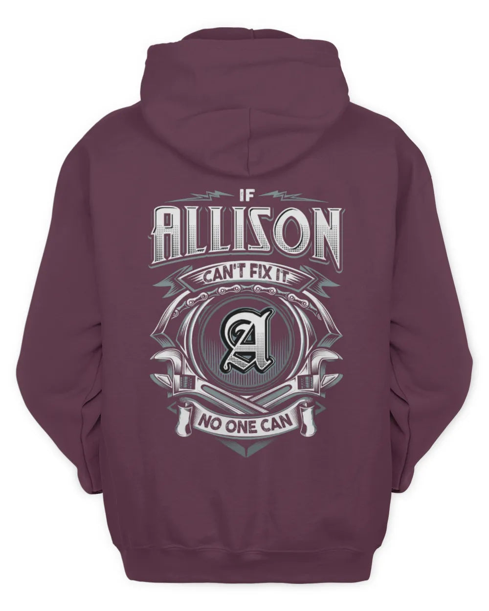 ALLISON AP81-K4-626 - Personalized Ahmed Quote Apparel “If Ahmed Can't Fix It, No One Can” - Unisex Hoodie - Maroon