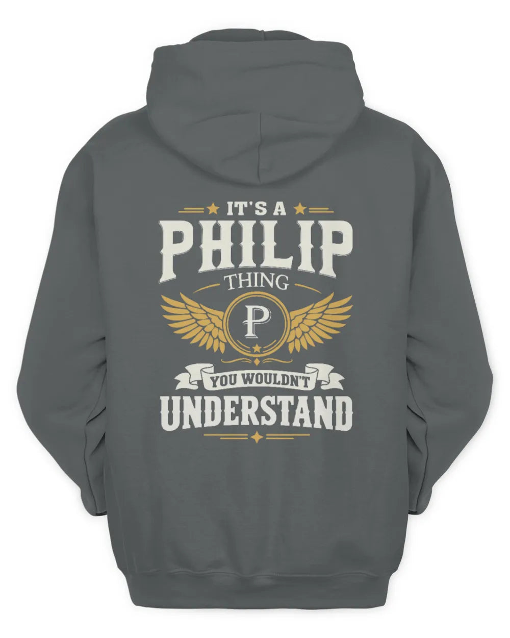 PHILIP KT06-M008 It’s a [NAME] Thing – You Wouldn’t Understand | Personalized Vintage T-Shirt - Unisex Hoodie - Charcoal