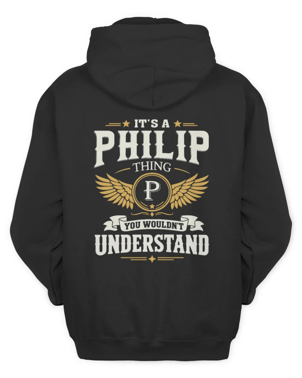 PHILIP KT06-M008 It’s a [NAME] Thing – You Wouldn’t Understand | Personalized Vintage T-Shirt - Unisex Hoodie - Black