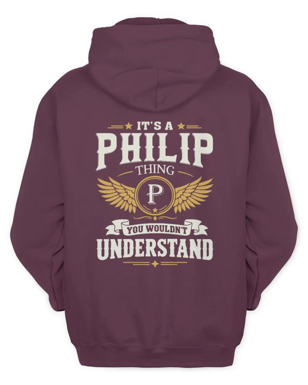 PHILIP KT06-M008 It’s a [NAME] Thing – You Wouldn’t Understand | Personalized Vintage T-Shirt - Unisex Hoodie - Maroon