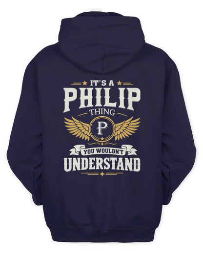 PHILIP KT06-M008 It’s a [NAME] Thing – You Wouldn’t Understand | Personalized Vintage T-Shirt - Unisex Hoodie - Navy