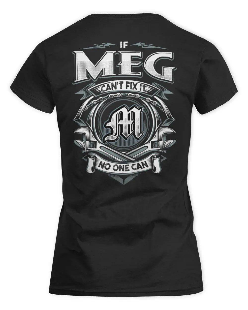 MEG AP81-K4-626 - Personalized Ahmed Quote Apparel “If Ahmed Can't Fix It, No One Can” - Women's Standard T-Shirt - Black