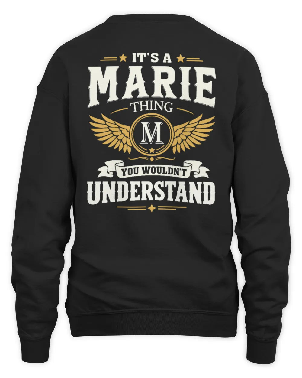 MARIE KT06-M008 It’s a [NAME] Thing – You Wouldn’t Understand | Personalized Vintage T-Shirt - Unisex Sweatshirt - Black