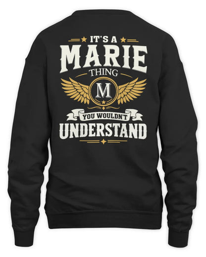 MARIE KT06-M008 It’s a [NAME] Thing – You Wouldn’t Understand | Personalized Vintage T-Shirt - Unisex Sweatshirt - Black