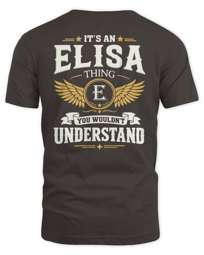 ELISA KT06-M008 It’s a [NAME] Thing – You Wouldn’t Understand | Personalized Vintage T-Shirt - Unisex Standard T-Shirt - Dark Chocolate