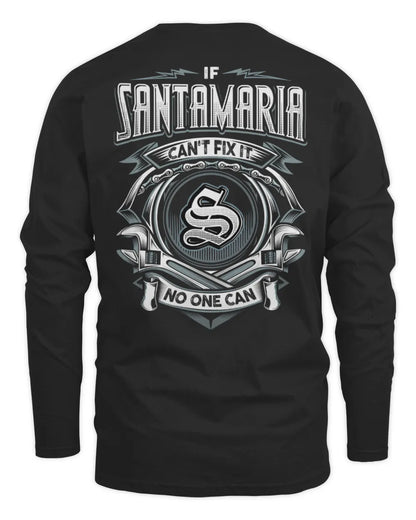 SANTAMARIA AP81-K4-626 - Personalized Ahmed Quote Apparel “If Ahmed Can't Fix It, No One Can” - Men's Long Sleeved T-Shirt - Black