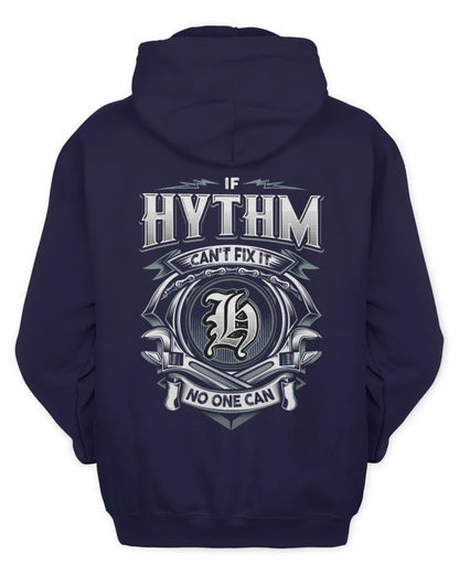 HYTHM AP81-K4-626 - Personalized Ahmed Quote Apparel “If Ahmed Can't Fix It, No One Can” - Unisex Hoodie - Navy