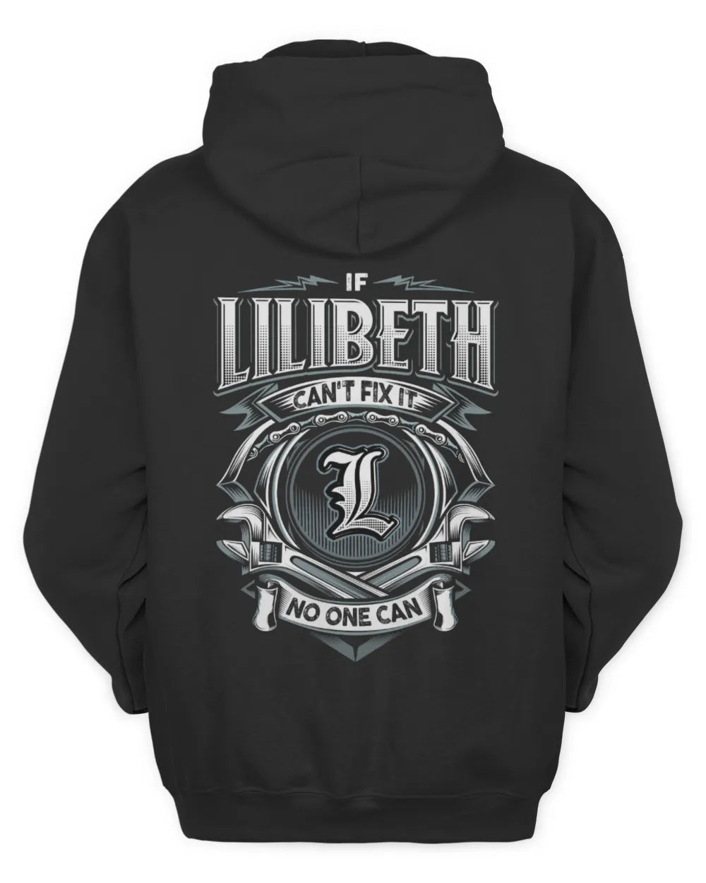 LILIBETH AP81-K4-626 - Personalized Ahmed Quote Apparel “If Ahmed Can't Fix It, No One Can” - Unisex Hoodie - Black