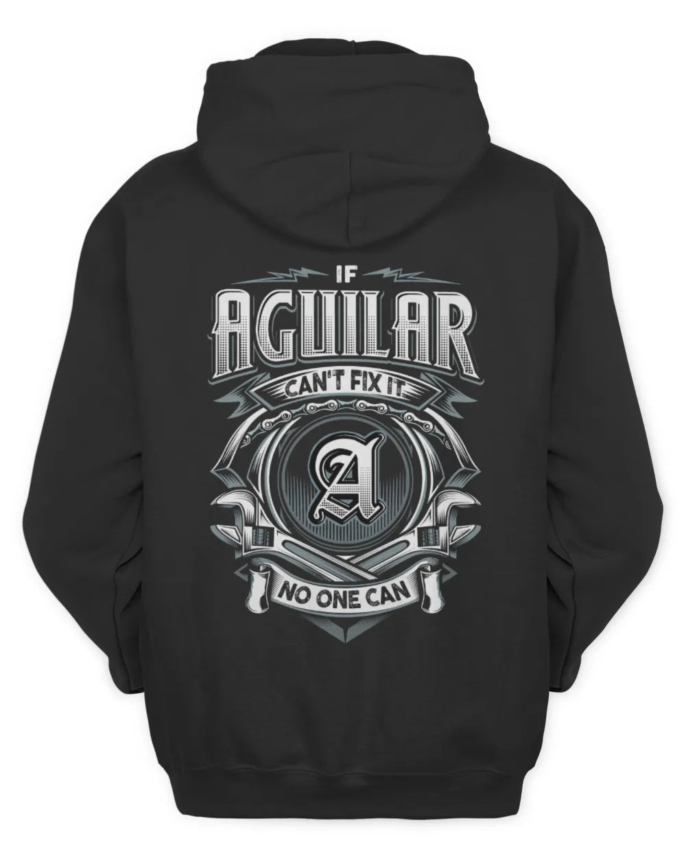 AGUILAR AP81-K4-626 - Personalized Ahmed Quote Apparel “If Ahmed Can't Fix It, No One Can” - Unisex Hoodie - Black