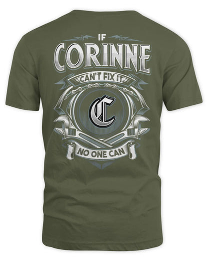CORINNE AP81-K4-626 - Personalized Ahmed Quote Apparel “If Ahmed Can't Fix It, No One Can” - Unisex Standard T-Shirt - Military Green