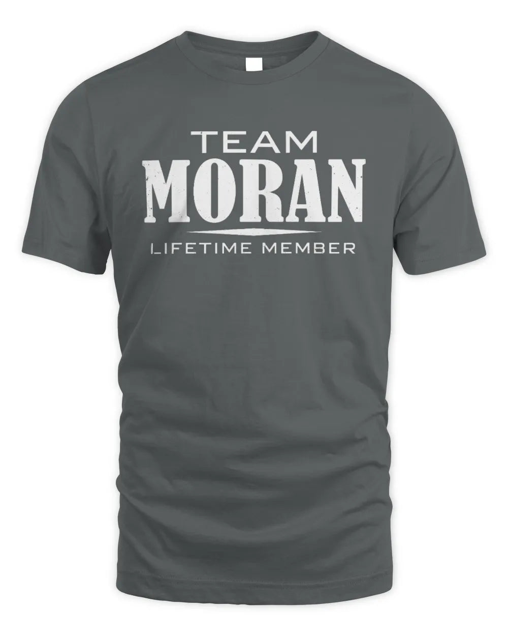 MORAN BL62-K4-128 - Personalized “Team NAME Lifetime Member” - Unisex Standard T-Shirt - Charcoal