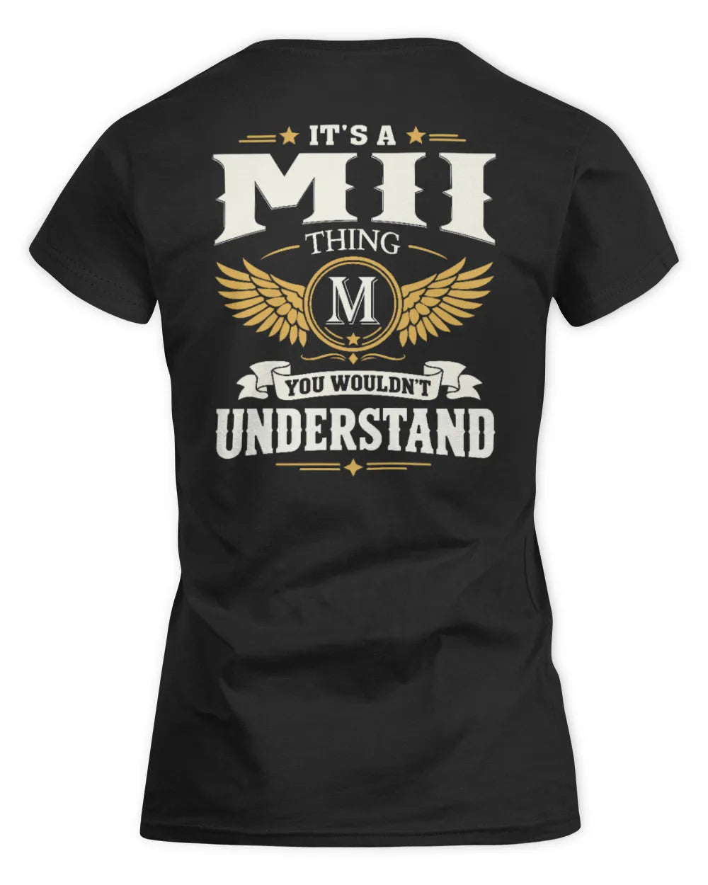 MII KT06-M008 It’s a [NAME] Thing – You Wouldn’t Understand | Personalized Vintage T-Shirt - Women's Standard T-Shirt - Black