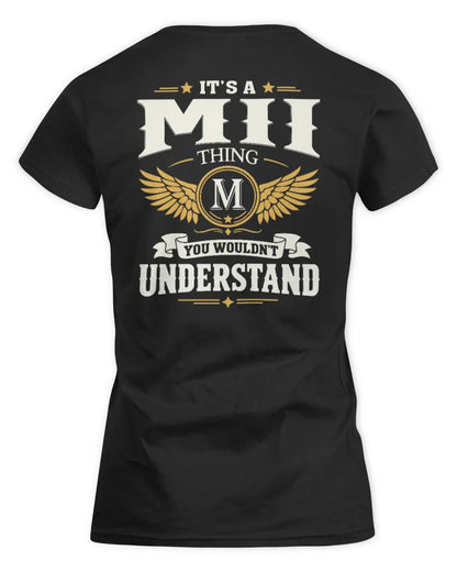 MII KT06-M008 It’s a [NAME] Thing – You Wouldn’t Understand | Personalized Vintage T-Shirt - Women's Standard T-Shirt - Black