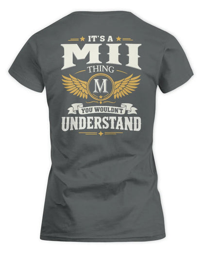 MII KT06-M008 It’s a [NAME] Thing – You Wouldn’t Understand | Personalized Vintage T-Shirt - Women's Standard T-Shirt - Charcoal