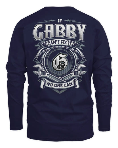 GABBY AP81-K4-626 - Personalized Ahmed Quote Apparel “If Ahmed Can't Fix It, No One Can” - Men's Long Sleeved T-Shirt - Navy