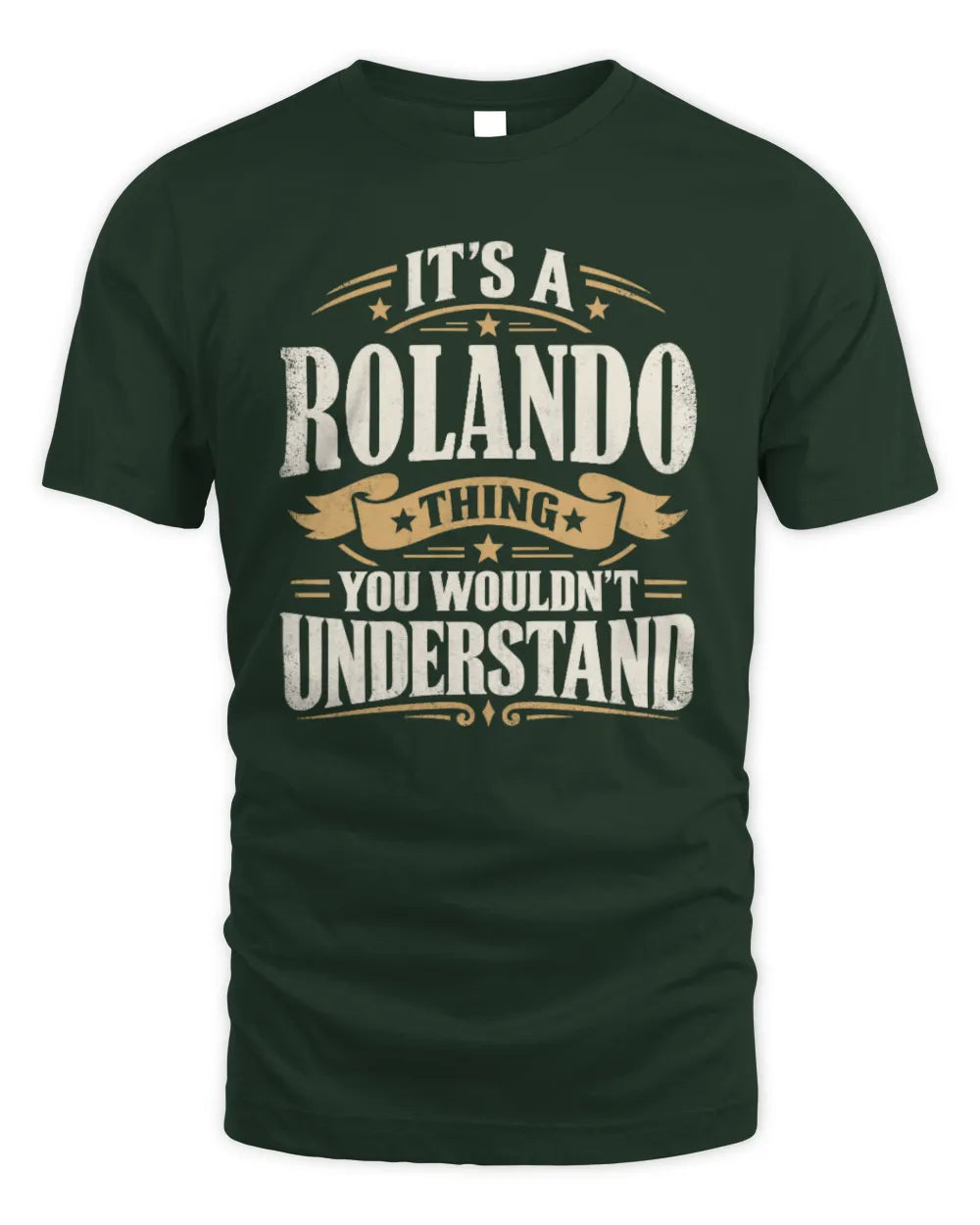 ROLANDO P08 TH51 - Personalized “It’s a/an [NAME] Thing – You Wouldn’t Understand” Shirt - Unisex Standard T-Shirt - Forest Green