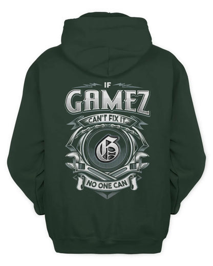 GAMEZ AP81-K4-626 - Personalized Ahmed Quote Apparel “If Ahmed Can't Fix It, No One Can” - Unisex Hoodie - Forest Green