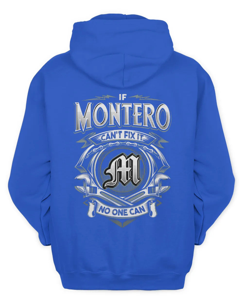 MONTERO AP81-K4-626 - Personalized Ahmed Quote Apparel “If Ahmed Can't Fix It, No One Can” - Unisex Hoodie - Royal