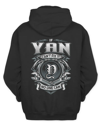 YAN AP81-K4-626 - Personalized Ahmed Quote Apparel “If Ahmed Can't Fix It, No One Can” - Unisex Hoodie - Black