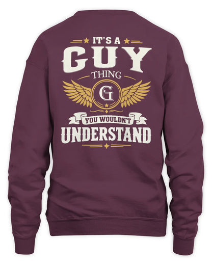 GUY KT06-M008 It’s a [NAME] Thing – You Wouldn’t Understand | Personalized Vintage T-Shirt - Unisex Sweatshirt - Maroon