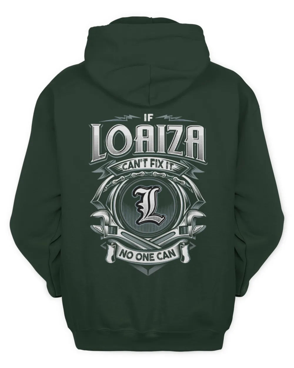 LOAIZA AP81-K4-626 - Personalized Ahmed Quote Apparel “If Ahmed Can't Fix It, No One Can” - Unisex Hoodie - Forest Green