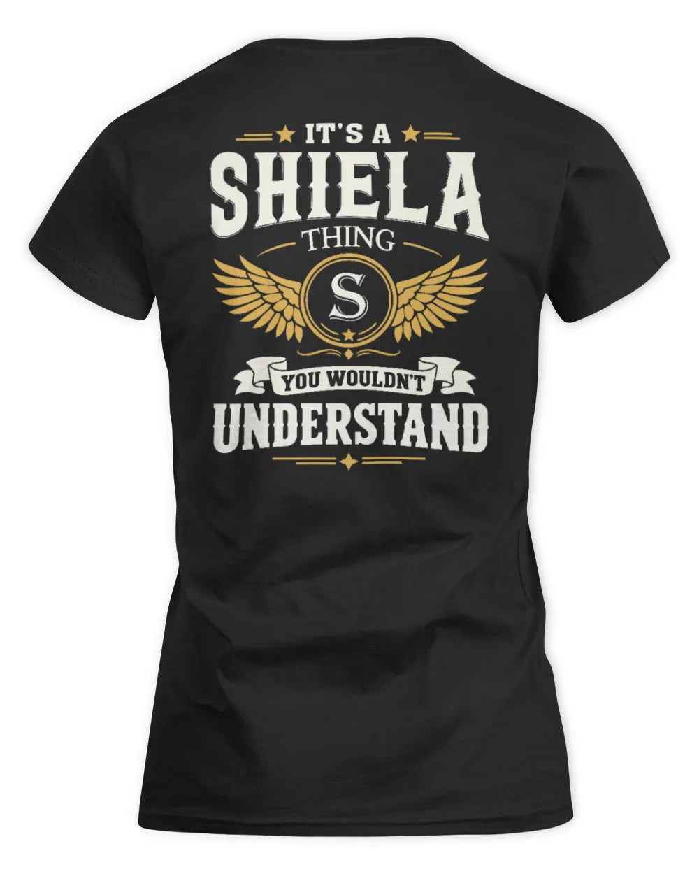 SHIELA KT06-M008 It’s a [NAME] Thing – You Wouldn’t Understand | Personalized Vintage T-Shirt - Women's Standard T-Shirt - Black