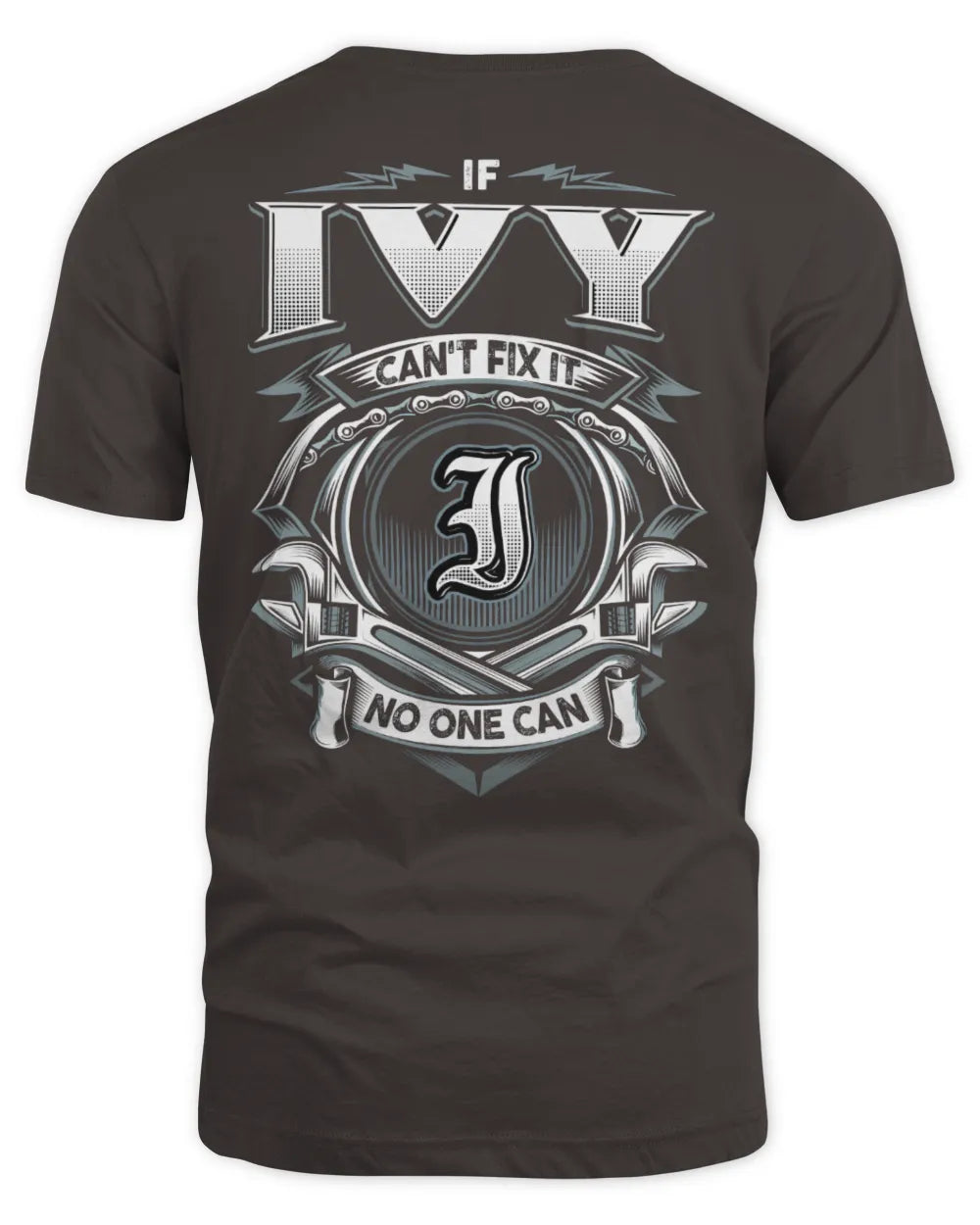 IVY AP81-K4-626 - Personalized Ahmed Quote Apparel “If Ahmed Can't Fix It, No One Can” - Unisex Standard T-Shirt - Dark Chocolate