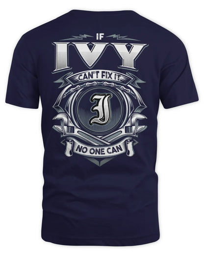 IVY AP81-K4-626 - Personalized Ahmed Quote Apparel “If Ahmed Can't Fix It, No One Can” - Unisex Standard T-Shirt - Navy
