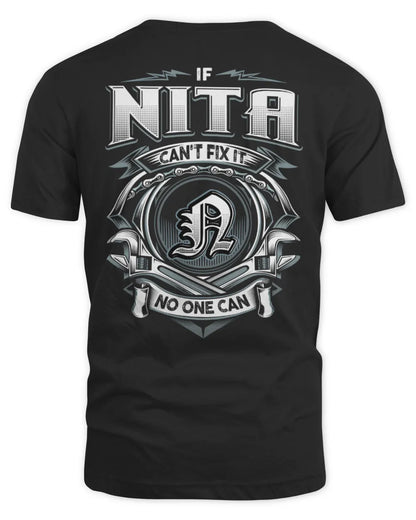 NITA AP81-K4-626 - Personalized Ahmed Quote Apparel “If Ahmed Can't Fix It, No One Can” - Unisex Standard T-Shirt - Black