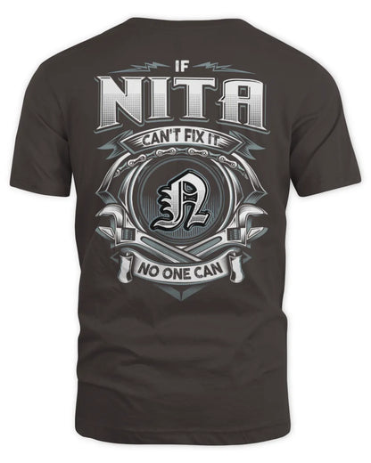 NITA AP81-K4-626 - Personalized Ahmed Quote Apparel “If Ahmed Can't Fix It, No One Can” - Unisex Standard T-Shirt - Dark Chocolate