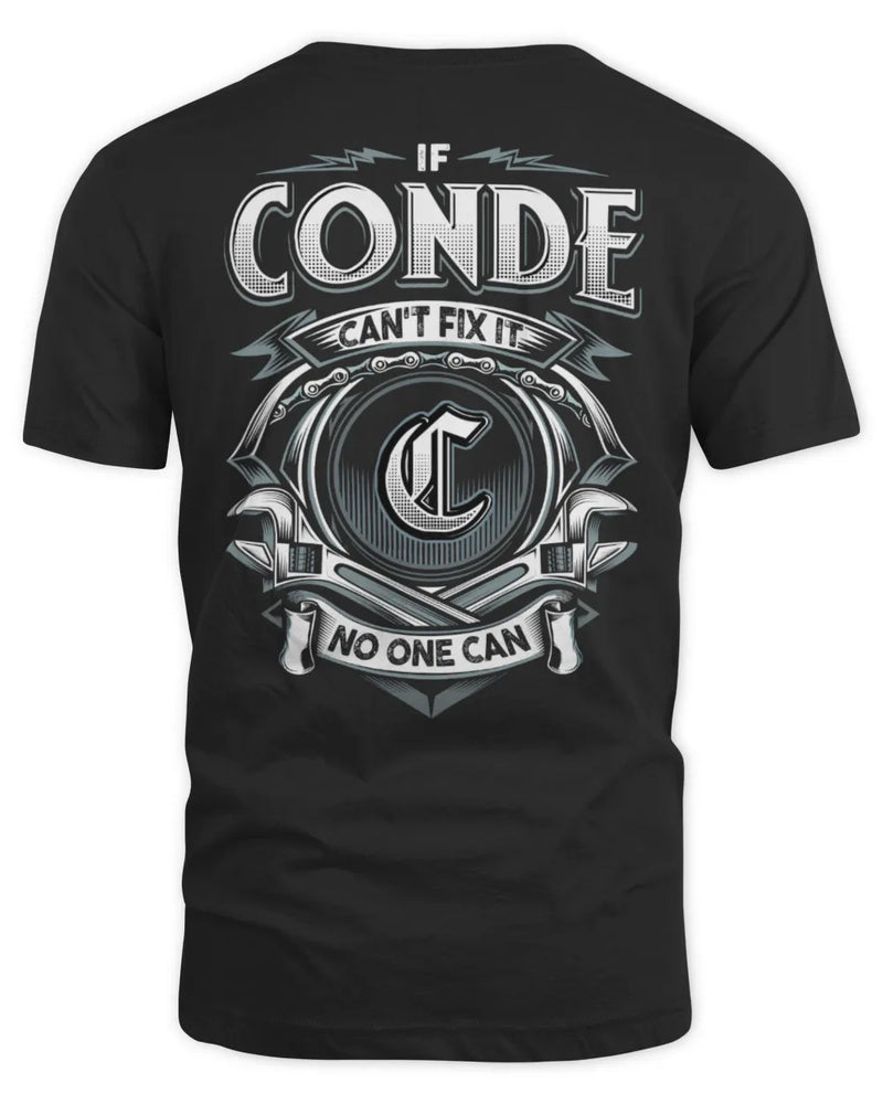 CONDE AP81-K4-626 - Personalized Ahmed Quote Apparel “If Ahmed Can't Fix It, No One Can” - Unisex Standard T-Shirt - Black