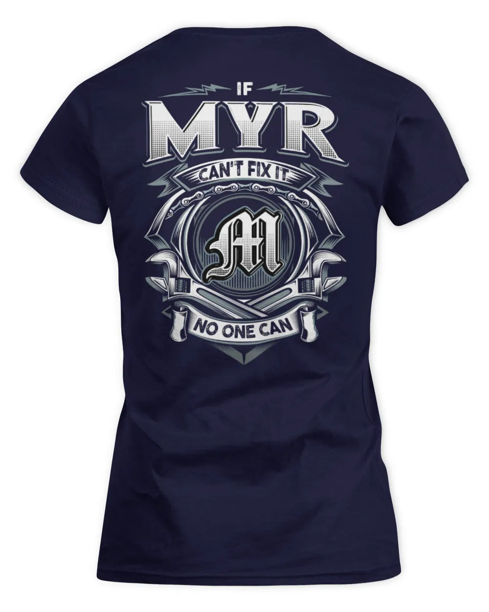 MYR AP81-K4-626 - Personalized Ahmed Quote Apparel “If Ahmed Can't Fix It, No One Can” - Women's Standard T-Shirt - Navy