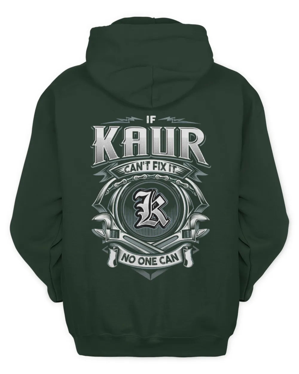 KAUR AP81-K4-626 - Personalized Ahmed Quote Apparel “If Ahmed Can't Fix It, No One Can” - Unisex Hoodie - Forest Green