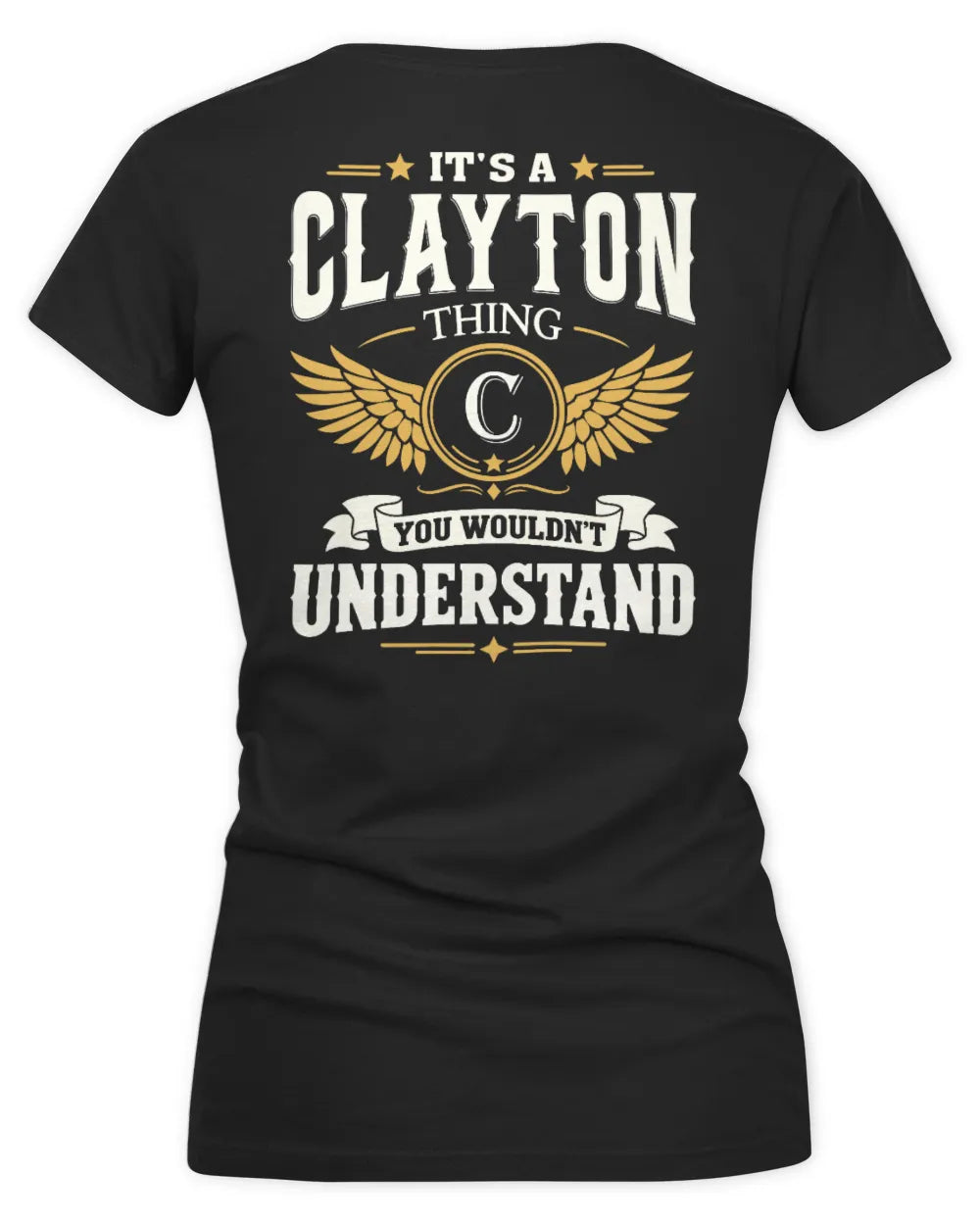 CLAYTON KT06-M008 It’s a [NAME] Thing – You Wouldn’t Understand | Personalized Vintage T-Shirt - Women's V-Neck T-Shirt - Black